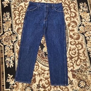 Wrangler Rustler Wrangler Denim Blue Jeans Cotton Western Bootcut Cowboy 80s 90s